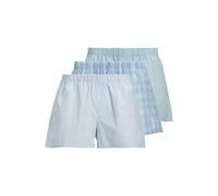 JACK&JONES Herren Web-Boxershorts, 3er Pack - JACMILANO WOVEN BOXERS 3 PACK , Baumwolle Hellblau 2XL
