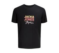 JACK&JONES - JORCANGGU TEE SS CREW NECK FST JNR black - Gr. - 176