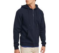 Jack & Jones Sweatjacke mit Kapuze BRADLEY mit Reißverschluss Dunkelblau Größe M