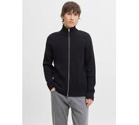 Strickjacke JACK & JONES "JJEPERFECT KNIT ZIP CARDIGAN SN", Herren, Gr. L, blau (sky captain), Strick, Obermaterial: 50% Baumwolle, 50% Polyester, unifarben, slim fit hüftbedeckend, hoch geschlossener
