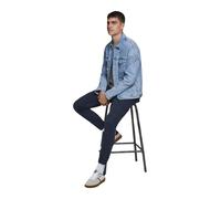 Jack & Jones Herrenhose Paul Flake AKM 542 Cargo Jogger Twill Gummibund Navy 33W/34L