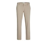JACK & JONES Chino Hose Herren Slim Fit - Chinohose Männer mit Stretch, Mid Rise, Hakenverschluss - Klassische Herren Hose Lang aus Polyester-Viskose-Mix als Performance Pants