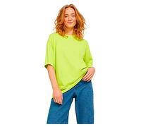 JACK & JONES Damen JJXX JXANDREA SS Loose Every Tee NOOS T-Shirt, Lime Punch/Print:Lime Cream Logo, M
