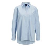 JJXX Women's JXJAMIE LS Relaxed POPLIN Shirt NOOS Blouse, Cashmere Blue, M