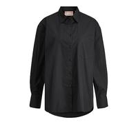 JACK & JONES Damen JJXX JXJAMIE LS Relaxed POPLIN Shirt NOOS Bluse, Black, S