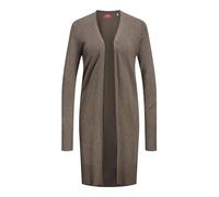 JACK & JONES Damen Jjxx Jxmiley Ls Soft Long Cardigan Knit Noos Strickjacke, Brindle, XL