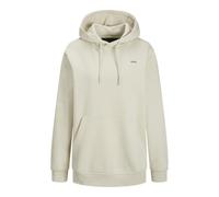JACK & JONES Damen Jxabbie Rlx Ls Every Hood Swt Noos Kapuzenpullover, Moonbeam/Print:black Jjxx Logo, S