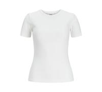 Jack & Jones Damen JXFRANKIE STR SS Rib Tee JRS T-Shirt, Bright White, L
