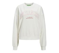 Jack & Jones Damen Jxmerle Spring RLX Short Ls Crew SWT Sweatshirt, Vanilla Ice, XS EU