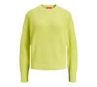 Jack&Jones Damen Jxmila Twist Crew Neck Knit Noos Pullover, Limeade, M