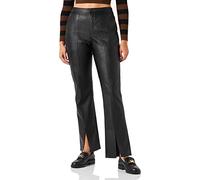 JACK & JONES Damen JXSTELLA Slim HW Faux Leather Pant SN Hose, Black/Detail:Matte, S