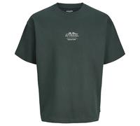 JACK&JONES - JJEBARRON STUDIO TEE SS O-NECK SN Scarab - Gr. - L