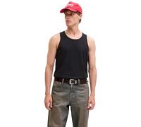 Muscleshirt JACK & JONES "JJEORGANIC BASIC TANKTOP NOOS", Herren, Gr. S, schwarz, Jersey, Obermaterial: 100% Baumwolle, unifarben, normal, Rundhals, Shirts, Baumwolle, Rundhalsausschnitt (92674842-S) 