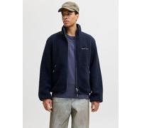 Jack & Jones Fleecejacke "Rnorrebro" in Dunkelblau - Größe M | Herren Pullover Sport