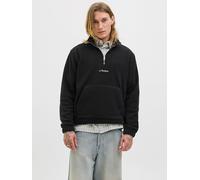 Jack & Jones Fleecepullover in Schwarz - Größe L | Herren Plussize