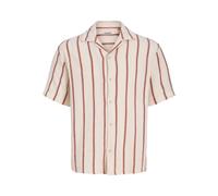 Jack & Jones Hemd Coba Stripe Resort Baumwollhemd Beige L