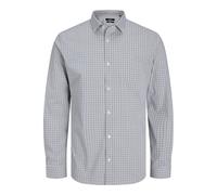 Jack & Jones Hemd Herren Slim Fit Baumwolle blau, XXL