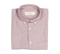 Langarmhemd JACK & JONES "JORNORREBRO OXFORD SHIRT L/S", Herren, Gr. S, N-Gr, cabernet stripes:stripes, Web, Obermaterial: 65% Baumwolle, 35% Polyester, gestreift, relaxed fit normal, Hemden (69226835