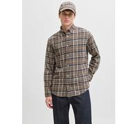 Jack & Jones Hemd - Regular fit - in Khaki - Größe L | Herren Plussize