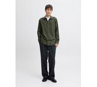 Jack & Jones Hemd - Regular fit - in Khaki - Größe L | Herren Plussize