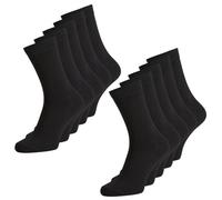 JACK & JONES Herren 10er Pack Socken (DE/NL/SE/PL, Alphanumerisch, Einheitsgröße, Regular, Regular, Black)