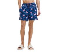 Badeshorts JACK & JONES "JPSTMAUI VIBES NOVELTY AOP SWIM SHORT SN", Herren, Gr. XXL, N-Gr, granite grün, Web, Polyester, bedruckt, Badehosen Badeshorts, Kunstfaser (42557208-XXL) granite grün