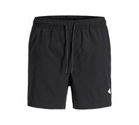JACK&JONES Herren Badeshorts - JPSTMAUI TROPIC SOLID SWIM SHORTS REG SN, Badehose Schwarz / M M Schwarz