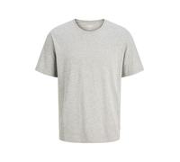 JACK & JONES Herren Basic O-neck Tee S/S Noos T Shirt, Light Grey Melange, S EU
