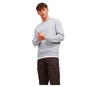 Jack & Jones Sweatshirt mit Rundhalsausschnitt Modell 'ESTAR' in Hellgrau Melange, Größe XL