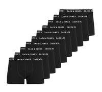 Boxershorts JACK & JONES "Boxershort JACHUEY TRUNKS 5 PACK 10er Pack", Herren, Gr. S, schwarz, Obermaterial: 95% Baumwolle CO. 5% Elasthan EL., Unterhosen (89089757-S) schwarz