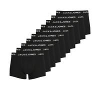 Jack & Jones Männer Boxershorts JAC Solid 10 Packs in schwarz M schwarz