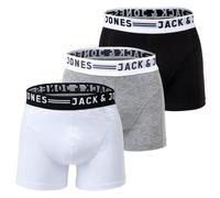 JACK & JONES Herren Sense Trunks 3-pack Boxershorts,Light Grey Melange,XL