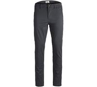 JACK & JONES Herren Chino Hose Jjibolton Jjbowie Sa Dark Grey Stoffhose (33W / 32L, Dark Grey)