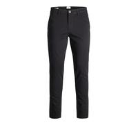 JACK & JONES Herren Chino Hose Slim Fit Schwarz 33W / 32L