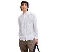 Jack & Jones Herren Freizeit Hemd JJESUMMER LINEN BLEND BAND - Regular Fit