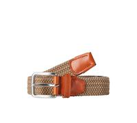 Jack & Jones Herren Gürtel Jacspring Woven Belt Noos Materialmix Rostbraun/Hellbraun Größe 105