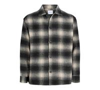 JACK & JONES Herren Hemdjacke Overshirt JJESOHO Ollie Overshirt LS SN, Farbe:Grau, Größe:S, Artikel:-Asphalt
