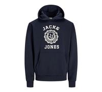 JACK & JONES Herren Hoodie Kapuzenpullover JJVICTO Sweat Hood 12256815,Navy Blazer,S