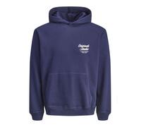 Jack & Jones Herren Hoodie Kapuzenpullover JORNORREBRO TYPO BACK SWEAT HOOD - Relaxed Fit
