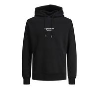 JACK & JONES Herren Hoodie Kapuzenpullover JORVESTERBRO - Relaxed Fit S-XXL, Größe:L, Farbe:Black 12241687