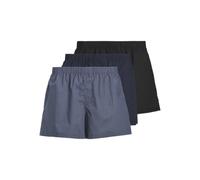 Jack & Jones Herren Web-Boxershorts JACMILANO WOVEN BOXERS – 3er Pack, Baumwolle, Dunkelblau, 2XL