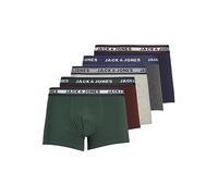 Jack & Jones Shorts 5er-Pack - Herren - 1x dunkelgrau/rot/grün/marine/hellgrau in Größe 48