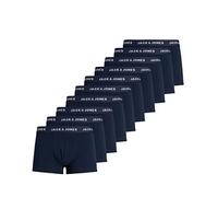 Jack & Jones Herren Jacsolid Trunks 10 Packs Boxershorts, 10x Navy Blazer ,XXL