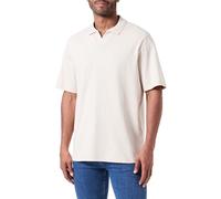 JACK & JONES Herren Jcocollective Label Polo Ss Poloshirt, Moonbeam, M