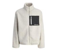 Jack & Jones Jacke mit Stehkragen in Hellgrau, Größe M