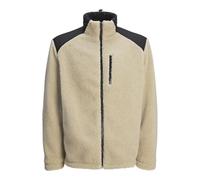 JACK&JONES Herren Jcoecho Fleece Jacket Fleecejacke, Crockery/Detail:Black Overlay, S
