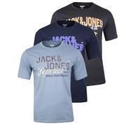 JACK & JONES Herren JCOSTRUCTURE T-Shirt | Rundhals Basic Tee im Multipack, Set 6, M