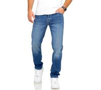 JACK & JONES Herren Jeans Mike ARIS Comfort Fit Denim Herrenhose (30W / 34L, Dark Blue Denim)