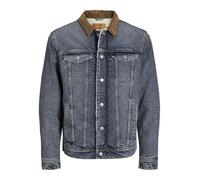 Jeansjacke JACK & JONES "JJIJEAN JJJACKET W SHERPA WI 200 SN" Gr. M, blau (blue denim) Herren Jacken (27225919-M) blue denim