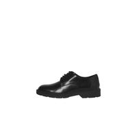 Schnürschuh JACK & JONES "JFWDAX", Herren, Gr. 45, anthrazit, schwarz, Leder, Schuhe Schnürschuh, Halbschuh, Business-Schnürschuh, Festtagsschuh in Blockabsatz (29902840-45)